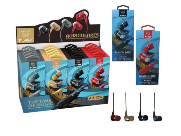 &u++ AURICULAR CABLE MANOS LIBRES MIC HD AU-1237